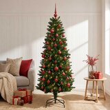  Umjetno božićno drvce s kuglicama 150 cm 150 LED lampica Slike