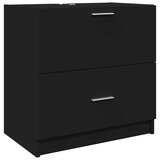 Ormarić za umivaonik crni 59 x 37 x 59 cm od konstruiranog drva | Eponuda.ba