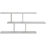  Zidna polica Betonska siva 100 x 17 x 45.5 cm prerađeno drvo - Betonska siva | shoptok.hr