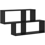 vidaXL Stenska Polica Črna Hrastova 100x20x53 cm Umetno Les | Shoptok.si