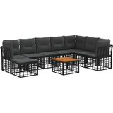  Zunanja garnitura za sedenje 9 pcs Črna in Temno siva Poliester, (5000269375) | Shoptok.si