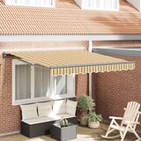 vidaXL retraktilna tenda morsko modra 300x250 cm poliester in kovina | Shoptok.si