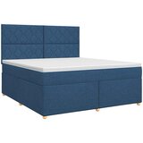  Boxspring krevet s madracem Plava 140 x 200 cm Tkanina | shoptok.hr