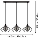 Eglo 43483 - visilica na sajli vernham 3xE27/40W/230V | Eponuda.com