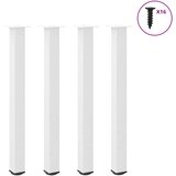  Noge za barski stol 4 kom Bijele 90-92 cm Čelične | shoptok.hr