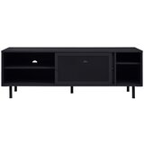 Unique Furniture Črna kovinska TV omarica 160x55x45 cm Veep – | Shoptok.si