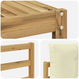  Set vanjskih sofa 9 kom. Bijela i krem Poliester | shoptok.hr