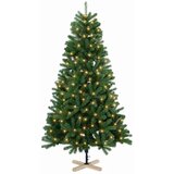 Umjetno božićno drvce 120 cm 150 LED lampica Topla bijela PVC - 120 cm s LED svjetlima | shoptok.hr