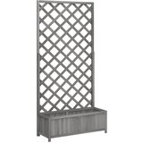 Furnova Cvetlično korito z mrežo sive barve trden les jelke, (21920481) | Shoptok.si