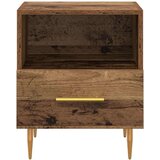 vidaXL Nočna omarica Rjava 40 x 35 x 47.5 cm Konstruiran les | Shoptok.si