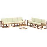  Set vanjskih sofa 9 kom. Prirodna i krem | shoptok.hr