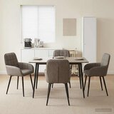  Trpezarijske stolice 4 pcs Umjetna koža Siva 57 x 50 x 85 cm | Eponuda.ba