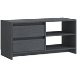 Maison Chic TV omarica - TV stojalo - Televizijska omarica siva 80x31x39 cm trdna borovina, (21699932) | Shoptok.si