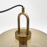 Luster na sajli AMAYA 1xE27/15W/230V zlatna/zadimljena bež | Eponuda.com