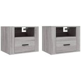 Maison Chic Stenski Dvo delni komplet Nočne omarice - Nočne mize siva sonoma 50x36x40 cm, (21688897) Cene
