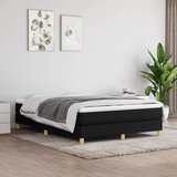  Okvir za krevet s oprugom crni 140 x 190 cm od tkanine | shoptok.hr