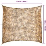  Kamuflažna mreža s torbom za pohranu 416 x 402 cm Pješčana - Pijesak 416 x 402 cm | shoptok.hr