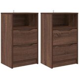  Noćni ormarići s ladicama 2 pcs Smeđi hrast 40 x 30 x 467 cm | shoptok.hr