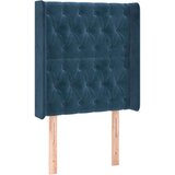 vidaXL Krevet box spring s madracem LED tamnoplavi 80 x 200 cm baršun | shoptok.hr