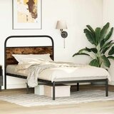vidaXL Okvir kreveta bez madraca dimljena boja hrasta 100x200cm drveni | shoptok.hr