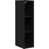 vidaXL Viseča omarica s polico Riga Črna Orehovina 20 x 29,5 x 80 cm | Shoptok.si