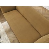 Bobochic Paris Gorčično rumena sedežna garnitura iz rebrastega žameta 242 cm Giorgia – | Shoptok.si