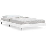 Maison Chic Posteljni okvir - Enojna postelja - Postelja za odrasle visok sijaj bel 90x200 cm inženirski les-J9211, (21769441) | Shoptok.si
