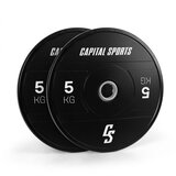 Capital Sports Elongate 2020, diski, 2 x 5 kg, trda guma, 50,4 mm Cene