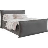 MID.YOU postelja boxspring 180 cm x 200 cm , tekstil srebrne barve | Shoptok.si