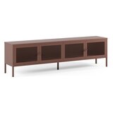Marckeric Bordo rdeča kovinska TV omarica 160x50x35 cm Fayna – | Shoptok.si