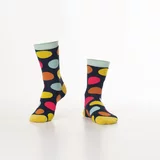 Fasardi Women's navy blue socks with colorful dots