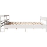  Okvir kreveta bez madraca bijeli 200x200 cm od masivne borovine | shoptok.hr