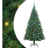 vidaXL Umestno božično drevo Zelena 180 cm PVC, jeklo in plastika | Shoptok.si
