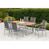 Gardenson VRTNA GARNITURA SIENA aluminij siva, naravne barve, srebrne barve | Shoptok.si