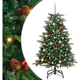 vidaXL Umestno božično drevo Zelena 150 cm PVC, kovina in plastika | Shoptok.si