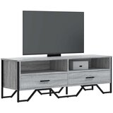TV ormarić siva boja hrasta 122 x 34 x 41 cm konstruirano drvo | shoptok.hr