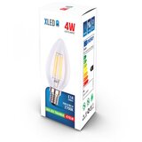 Xled E14 4 W filament LED sijalica 2700 K, 470 lm, C37 Slike