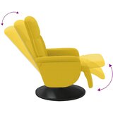  Naslonjač s osloncem za noge žuti baršunasti | shoptok.hr