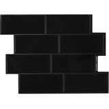  Subway pločica 10 pcs Crna 29 x 21 cm Poliuretan i PET | shoptok.hr