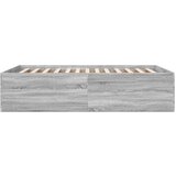  Posteljni okvir siva sonoma 140x190 cm inženirski les | Shoptok.si