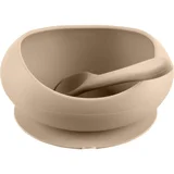Silicone Tableware Set jedilni set Sand Beige 1 kos