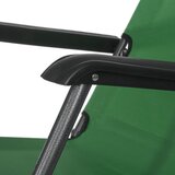  Springos® Vrtna Ležaljka Nulte Gravitacije s Naslonom za Glavu - Zelena | shoptok.hr