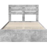  Krevetna konstrukcija s ladicama Betonski sivi 135 x 190 cm Siva 196 x 138 x 100 cm | shoptok.hr