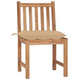 Maison Chic Vrtni stoli - Stol za vrt 2 kosa z blazinami trdna tikovina JS1442, (21878152) | Shoptok.si