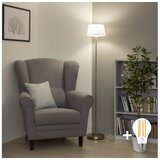  Brilagi - LED Stojeća lampa CERIA 1xE27/40W/230V Ø 25 cm bela/matni hrom | Eponuda.com