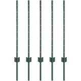  Stup za ogradu 5 pcs Zelena 120 cm Čelik | Eponuda.com