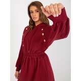 RELEVANCE Dress-RV-SK-8336.12P-burgundy | Shoptok.si