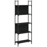 Police za knjige s 5 razina crne 60,5 x 24 x 166,5 cm drvene | Eponuda.com