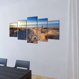  Zidne slike na platnu s printom pješčane plaže 200 x 100 cm | shoptok.hr