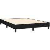  Box spring postelja z vzmetnico LED črna 140x190 cm blago, (20899670) | Shoptok.si